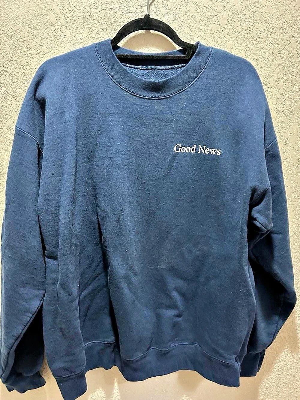 HWLF Good News Crewneck Sweatshirt Blue Large